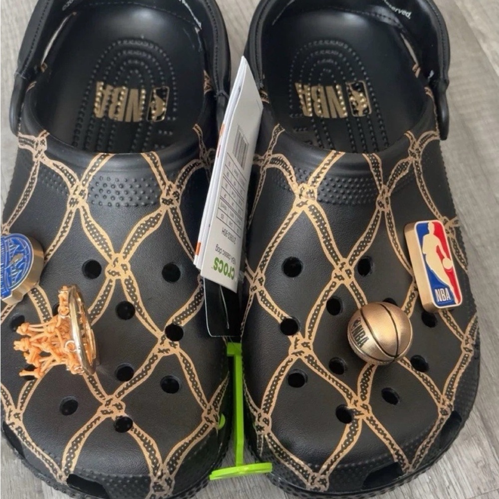 CROCS Kids Slippers - Black and Tan